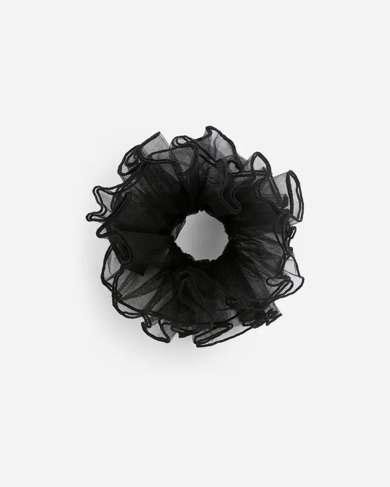 Arket Tüll-Scrunchie - Schwarz Schwarz