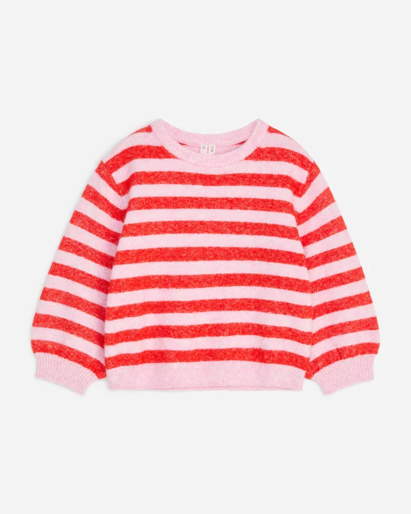 Arket Strickpullover Mit Intarsien -Rosa Rosa