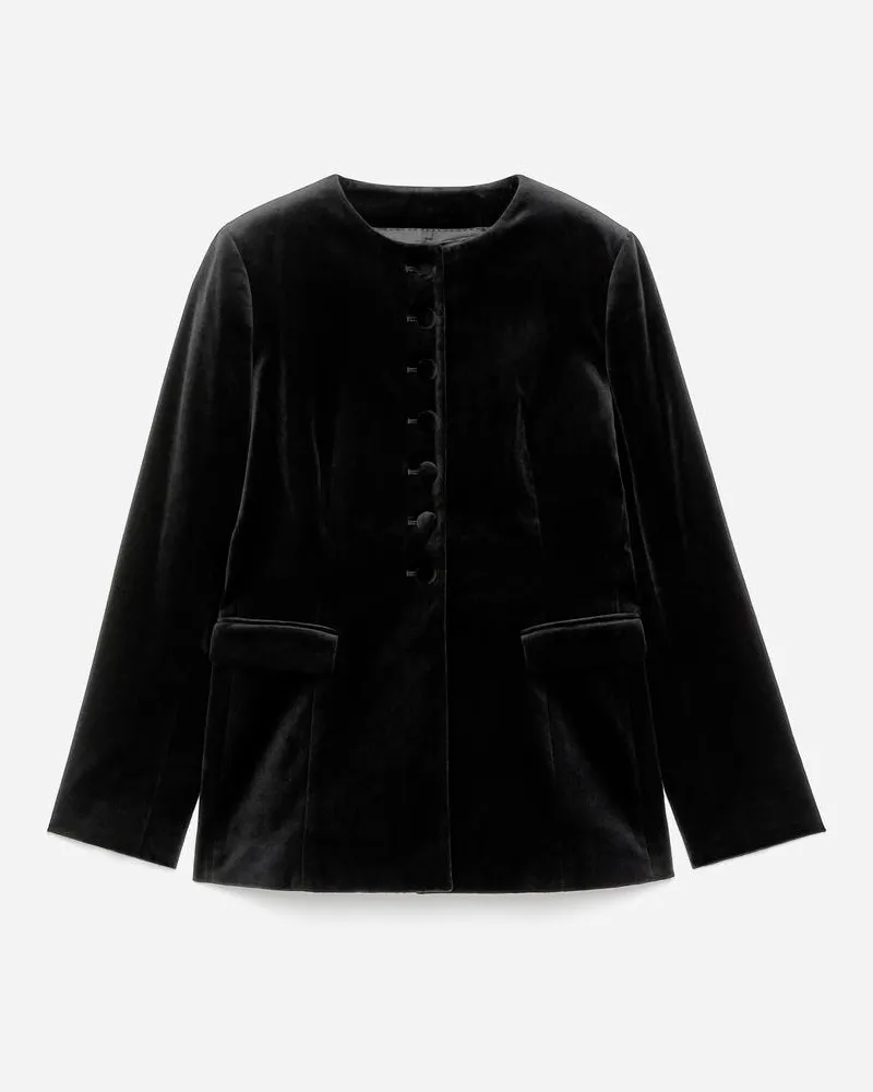 Arket Samtblazer -Schwarz Schwarz