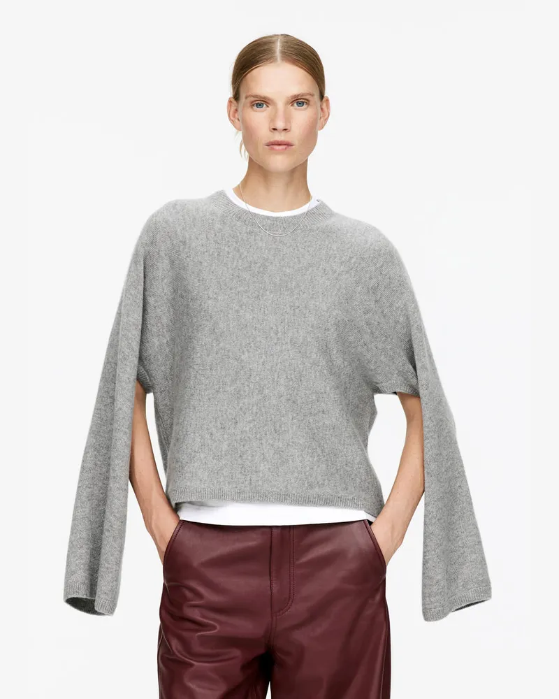 Arket Pullover Aus Reinem Kaschmir Mit Cut-outs​ -Grau Grau