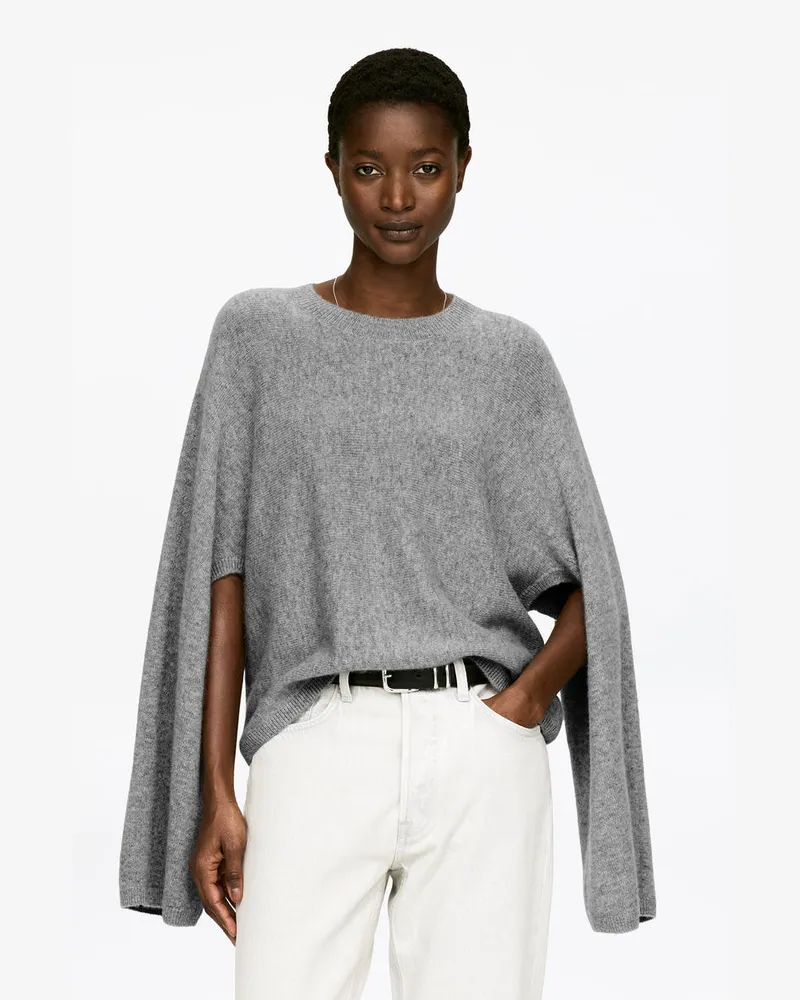 Arket Pullover Aus Reinem Kaschmir Mit Cut-outs​ -Grau Grau