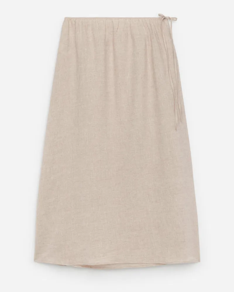 Arket Wickelrock Aus Leinen -Beige Beige