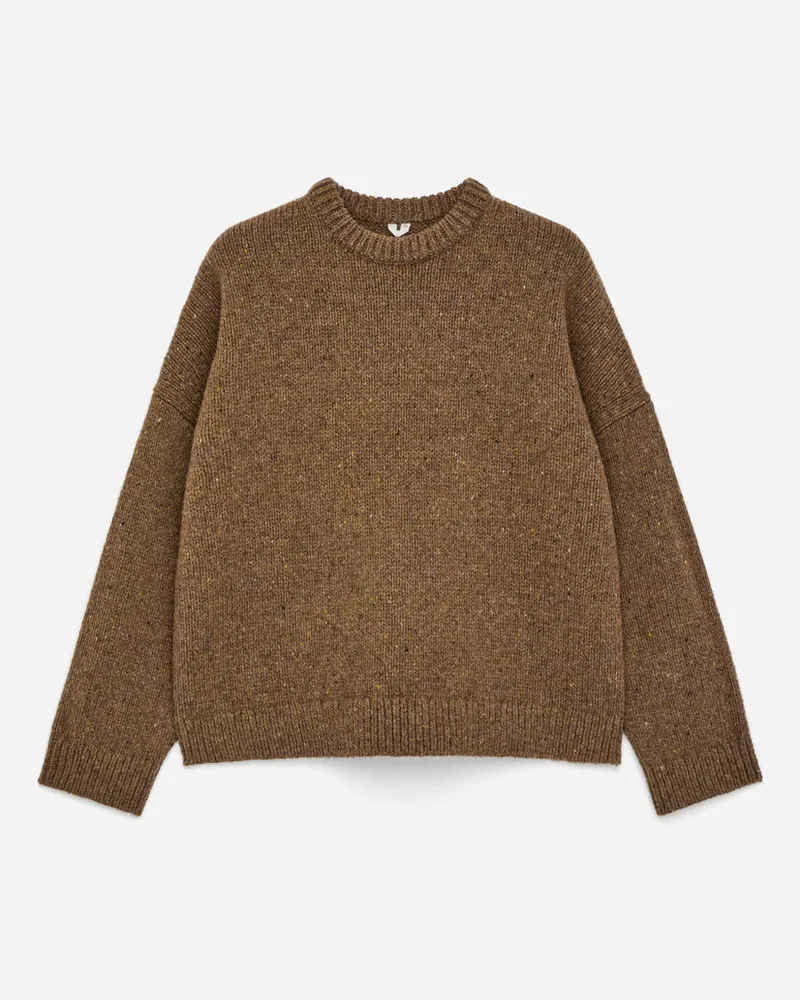 Arket Wollpullover Mit Rundhalsausschnitt -Braun Braun