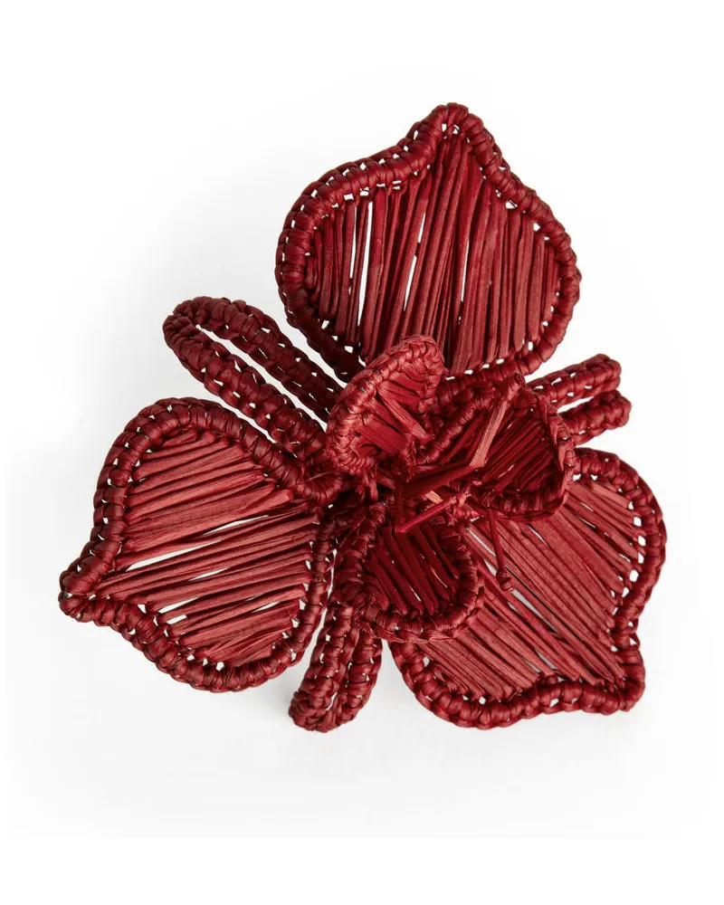 Arket Serviettenring Mit Blume Von Guanabana - Rot Rot