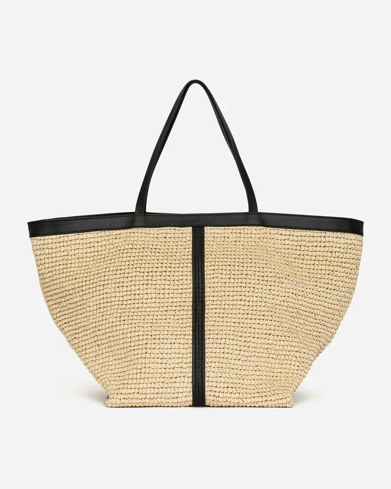 Arket Strohtragetasche -Beige Beige