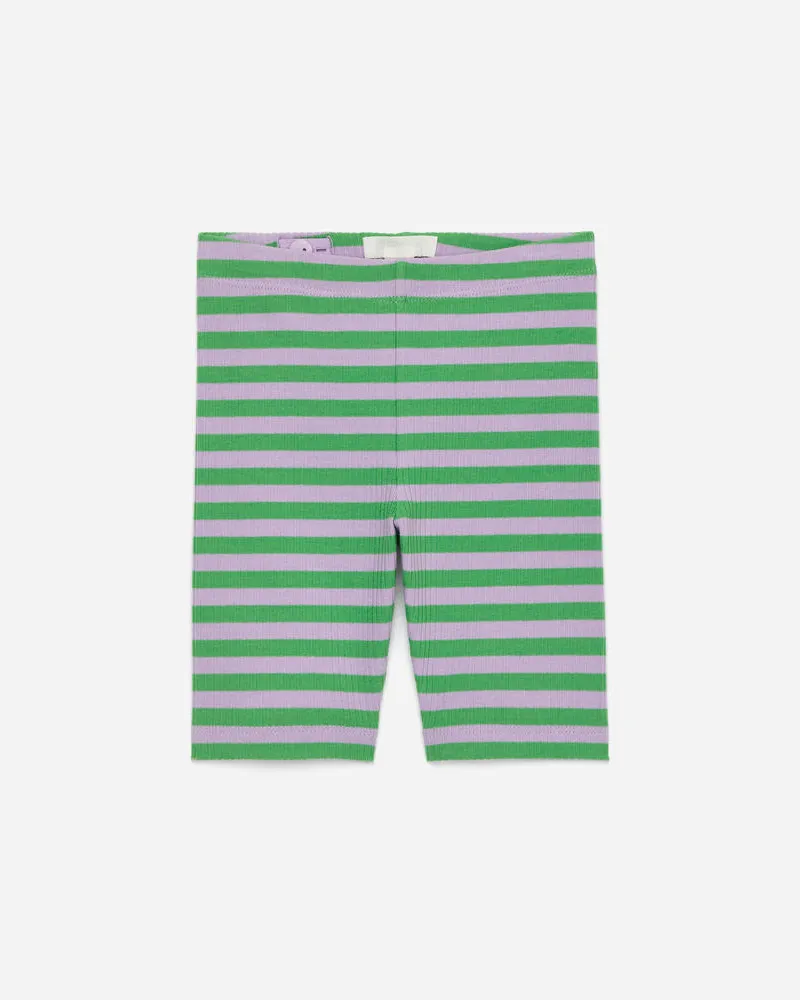 Arket Gerippte Radlerhose Aus Jersey -Grün Grün