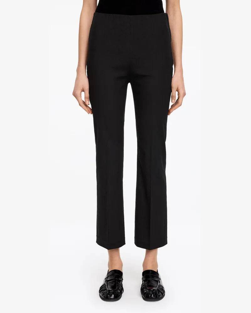 Arket Verkürzte Ausgestellte Hose -Schwarz Schwarz
