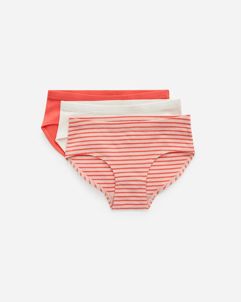 Arket Slips Aus Baumwoll-Jersey - Orange|Weiß|Mehrfarbig Cremeweiß