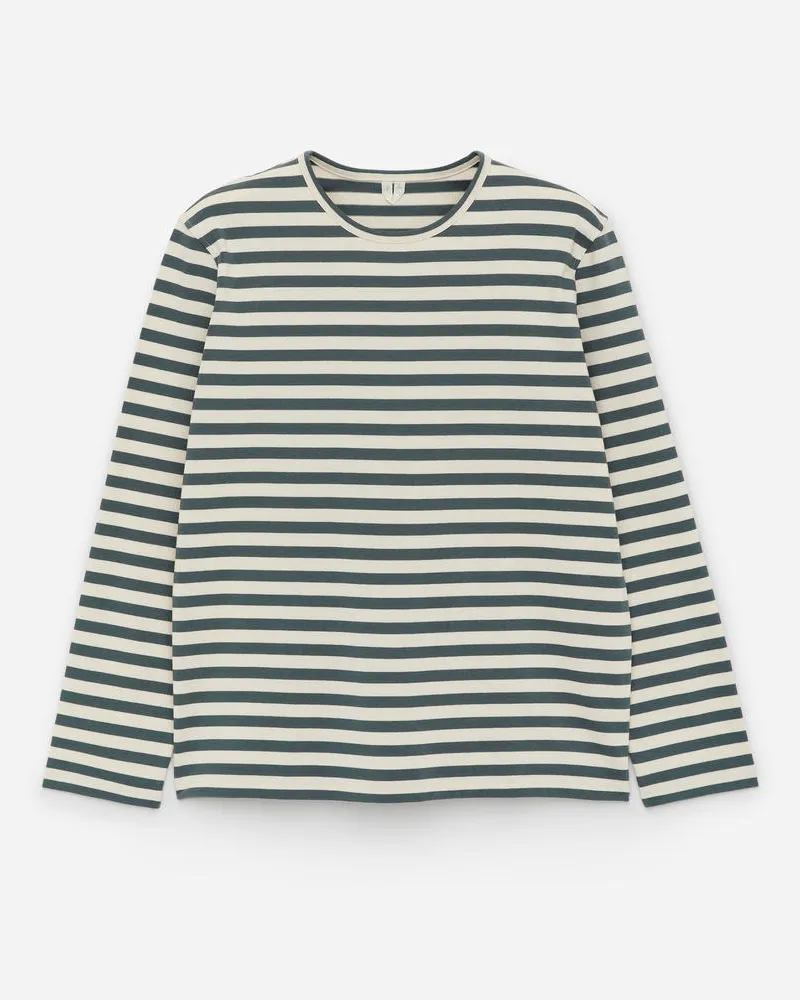 Arket Langarmshirt - Grün|Mehrfarbig|Weiß Grün