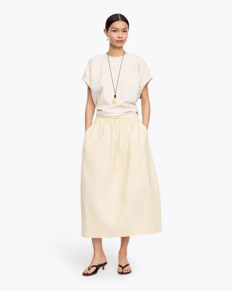 Arket Midirock Aus Baumwolle -Beige Beige