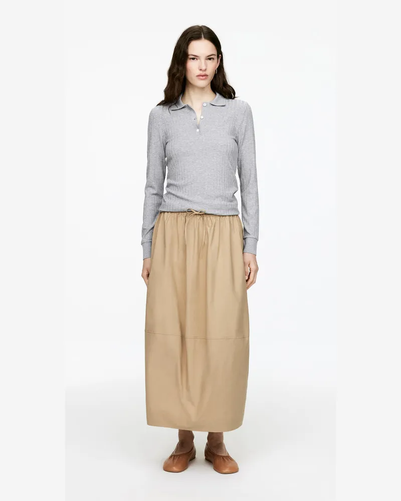 Arket Midirock Aus Baumwolle -Beige Beige