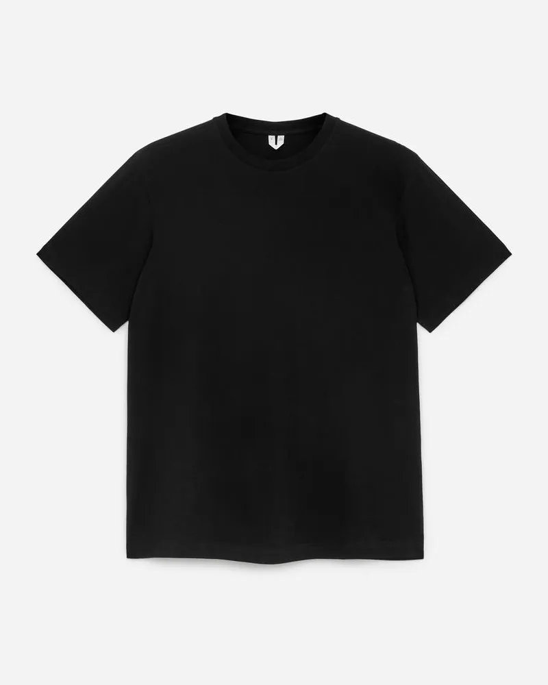 Arket Leichtes T-Shirt - Schwarz Schwarz