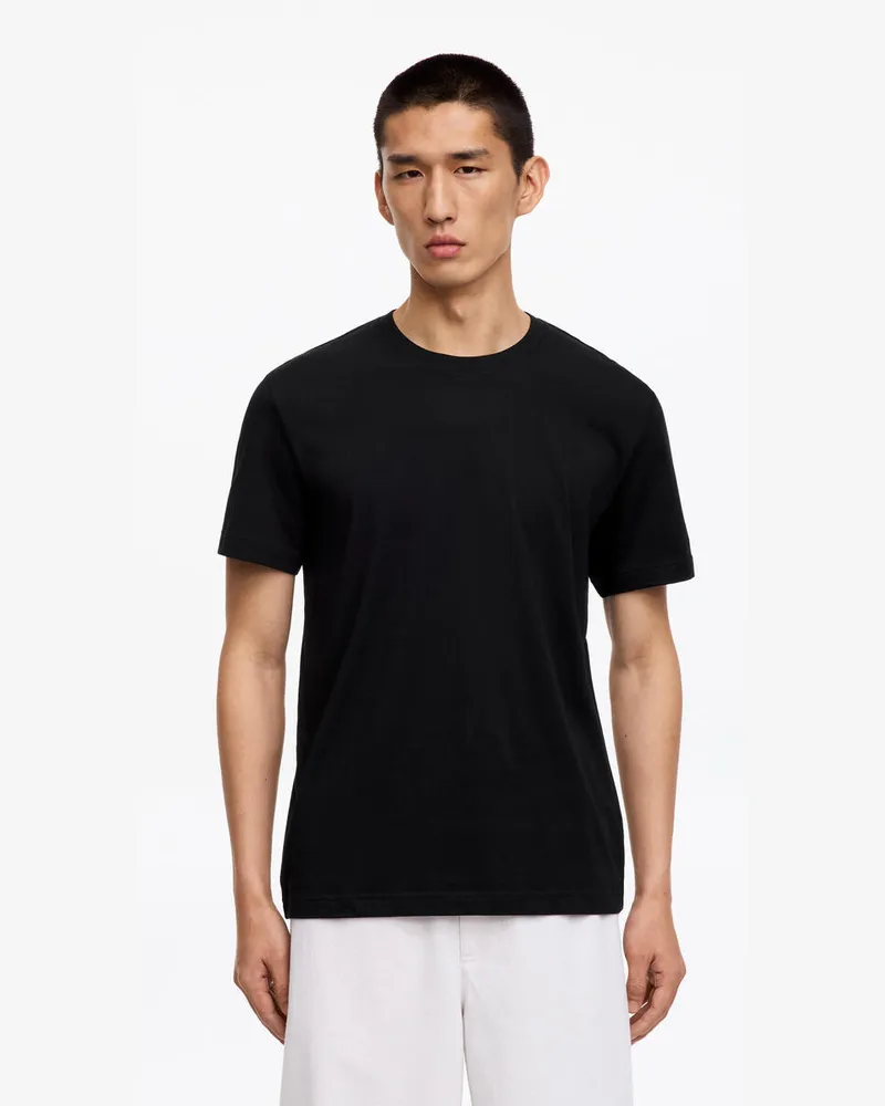 Arket T-Shirt Mit Normaler Passform 170 GSM -Schwarz Schwarz