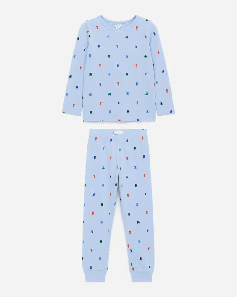 Arket Jersey-Pyjama -Blau Blau