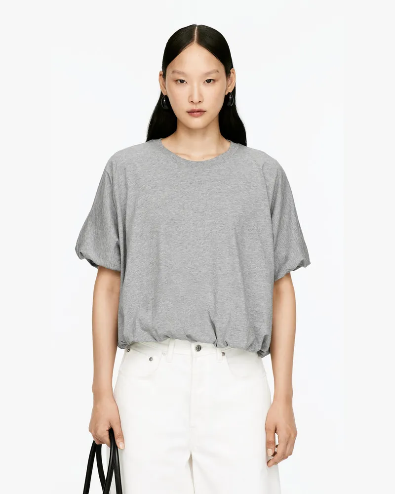 Arket T-Shirt Mit Bubble-Saum -Grau Grau