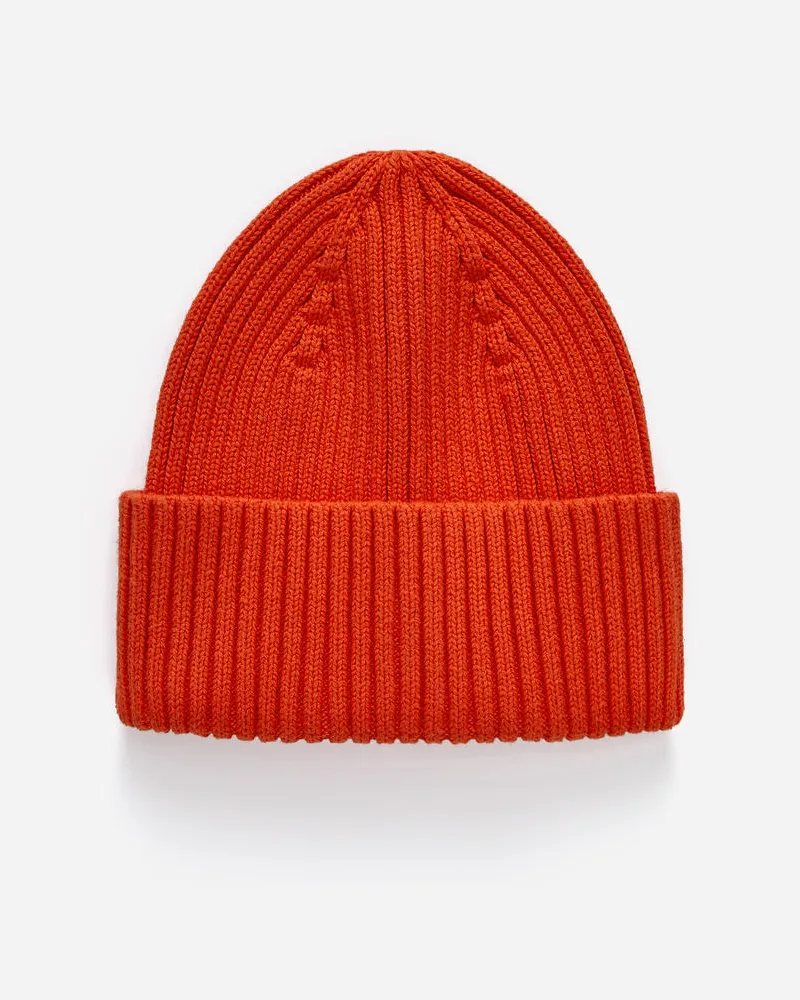Arket Rippstrickmütze -Rot Rot