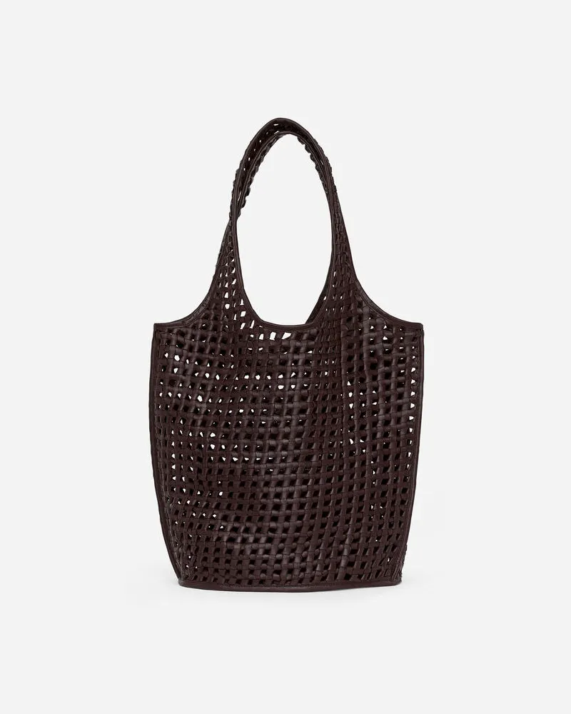 Arket Lässige Tragetasche Aus Leder -Braun Braun