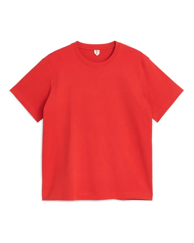 Arket Lockeres T-Shirt 220 GSM -Rot Rot