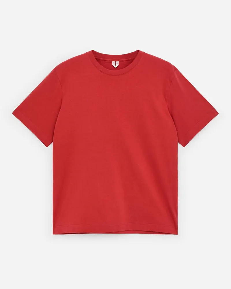 Arket Lockeres T-Shirt 220 GSM -Rot Rot