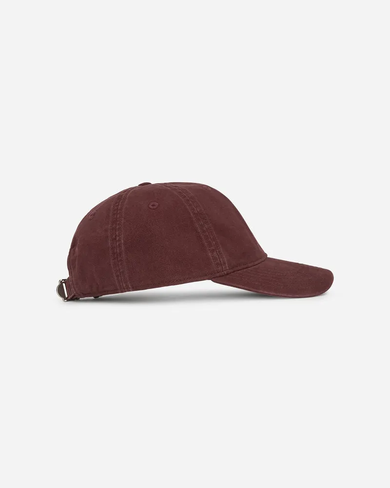 Arket Cap Aus Gewaschener Baumwolle - Rot Weinrot