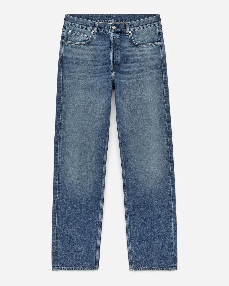 Arket Ocean Loose Straight Jeans - Blau Mittelblau