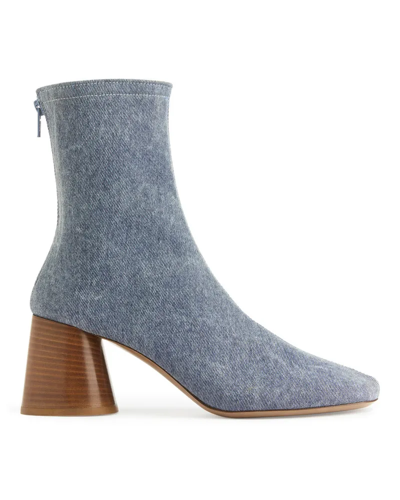 Arket Sock Boots Aus Denim - Blau Blau