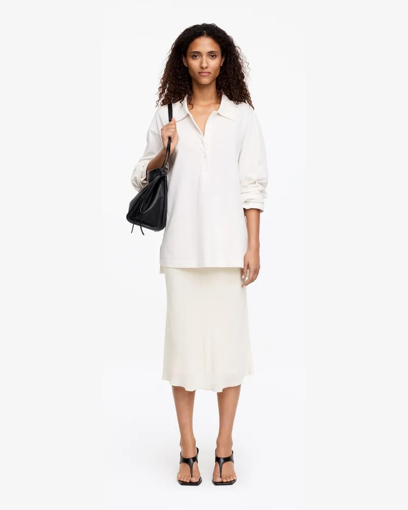 Arket Midirock Aus Chiffon -Weiß Weiß