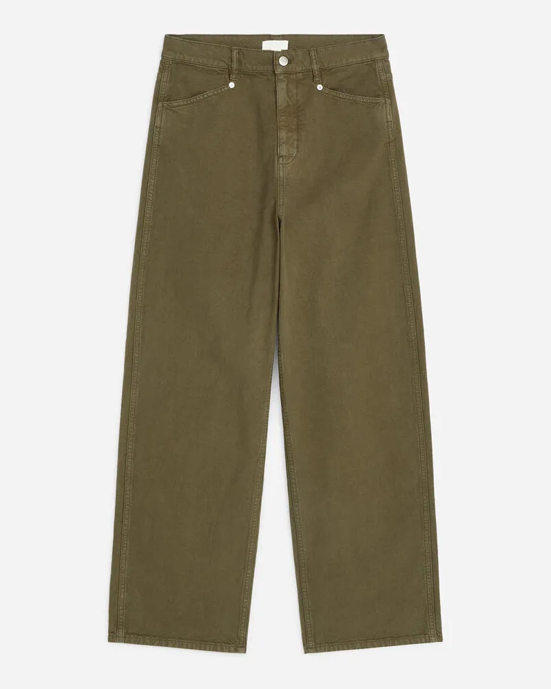 Arket Utility-Hose Aus Baumwoll-Canvas -Grün Grün