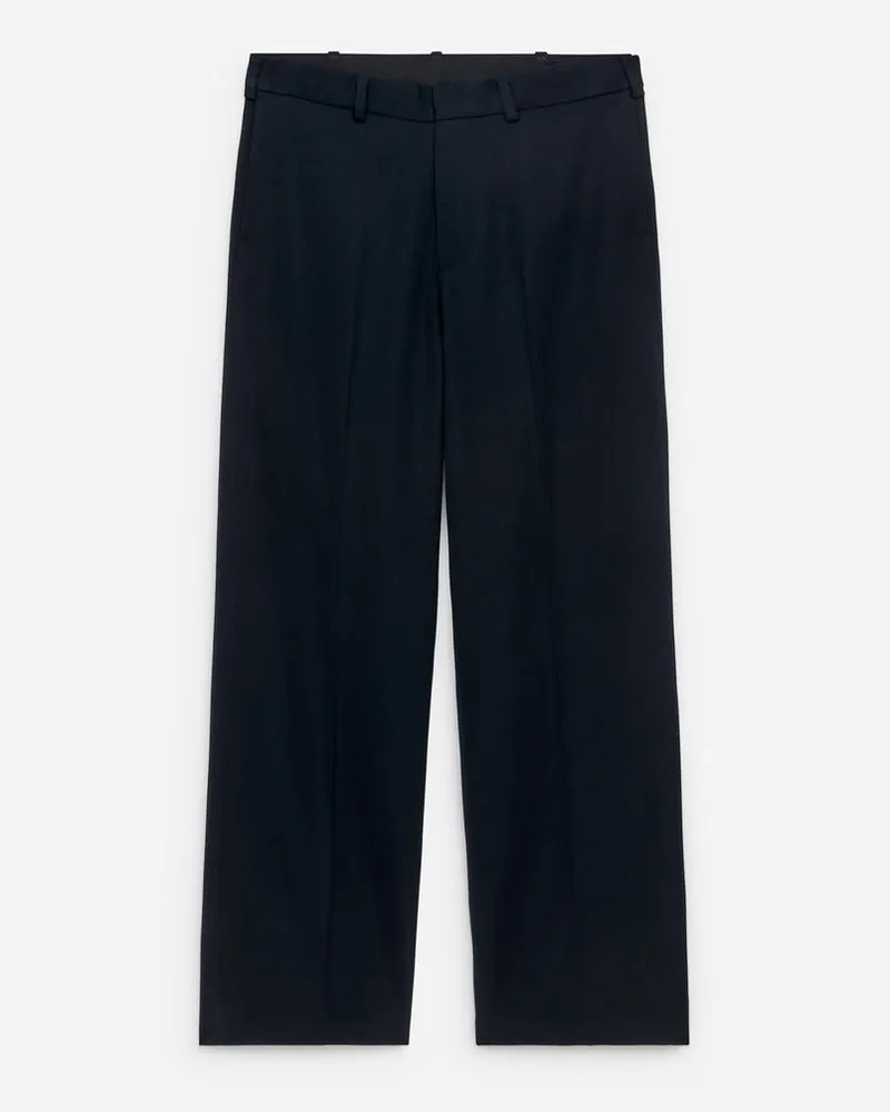 Arket Locker Geschnittene Hose Aus Wolle -Blau Blau