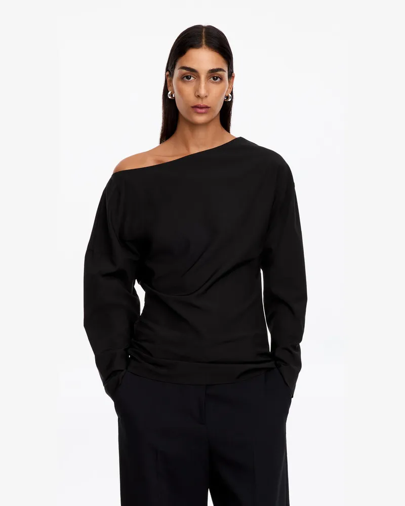 Arket Off-Shoulder-Oberteil -Schwarz Schwarz