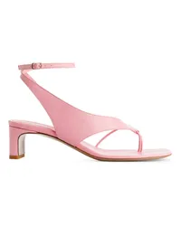 Arket Riemensandalen aus Leder Rosa