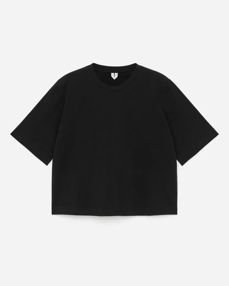 Arket ALBA Kastiges T-Shirt -Schwarz Schwarz