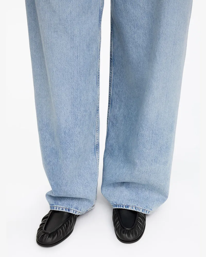 Arket Loafer Aus Weichem Leder -Schwarz Schwarz