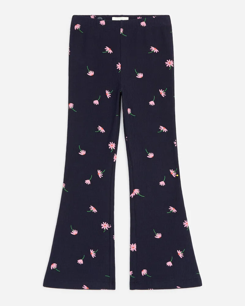 Arket Ausgestellte Gerippte Leggings -Blau Blau