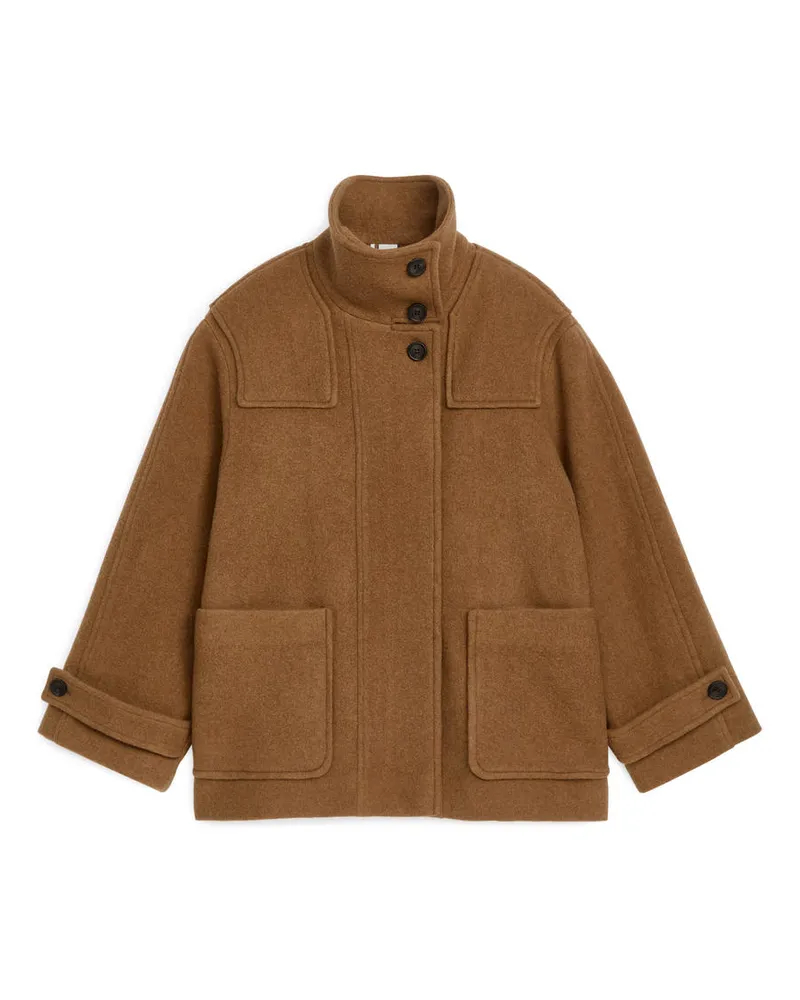 Arket Jacke Aus Wollmischung - Braun Braun