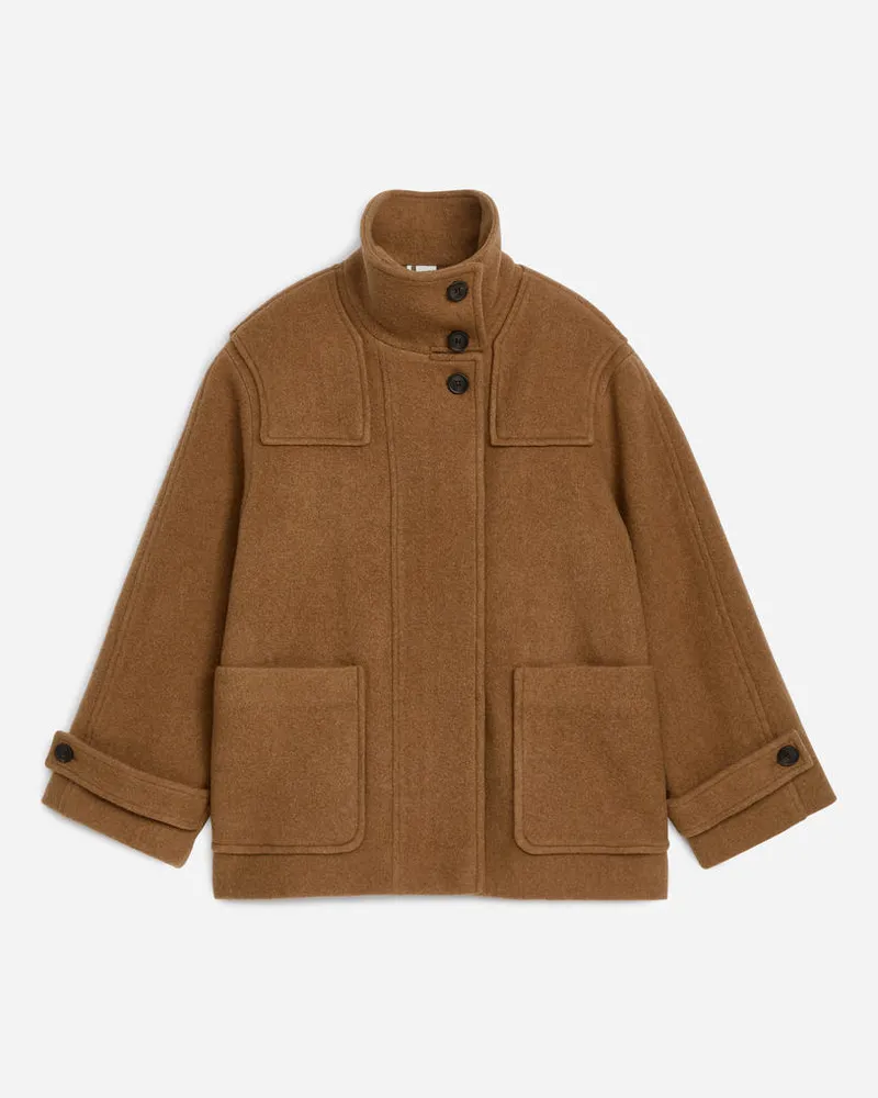 Arket Jacke Aus Wollmischung -Braun Braun