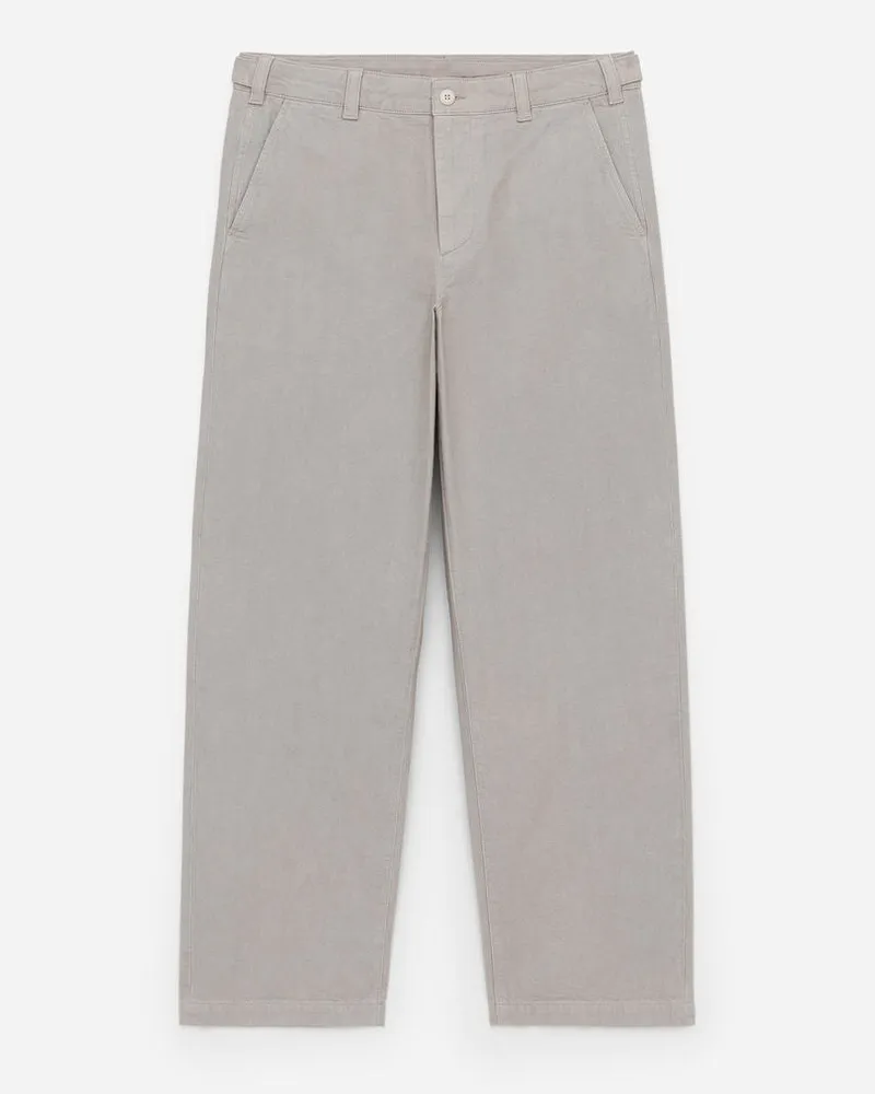 Arket Lockere Canvas-Hose - Grau Graugelb