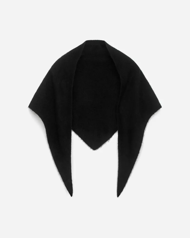 Arket Tuch Aus Alpakawolle Und Wolle -Schwarz Schwarz