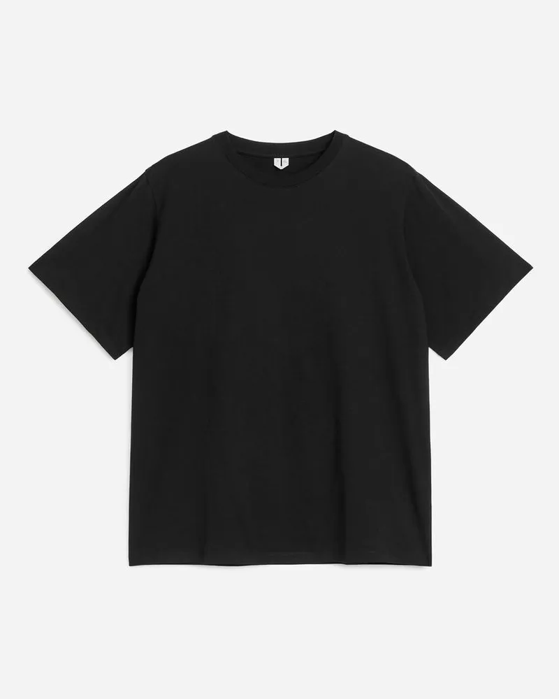 Arket Oversize-T-Shirt - Schwarz Schwarz