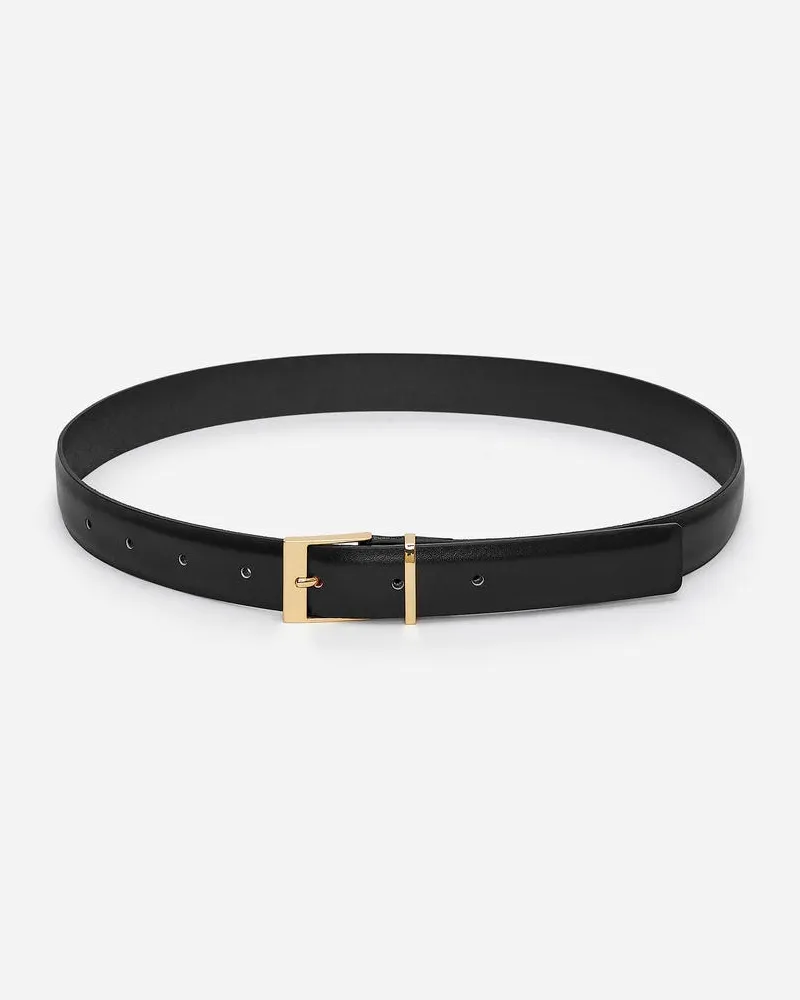 Arket Ledergürtel -Schwarz Schwarz