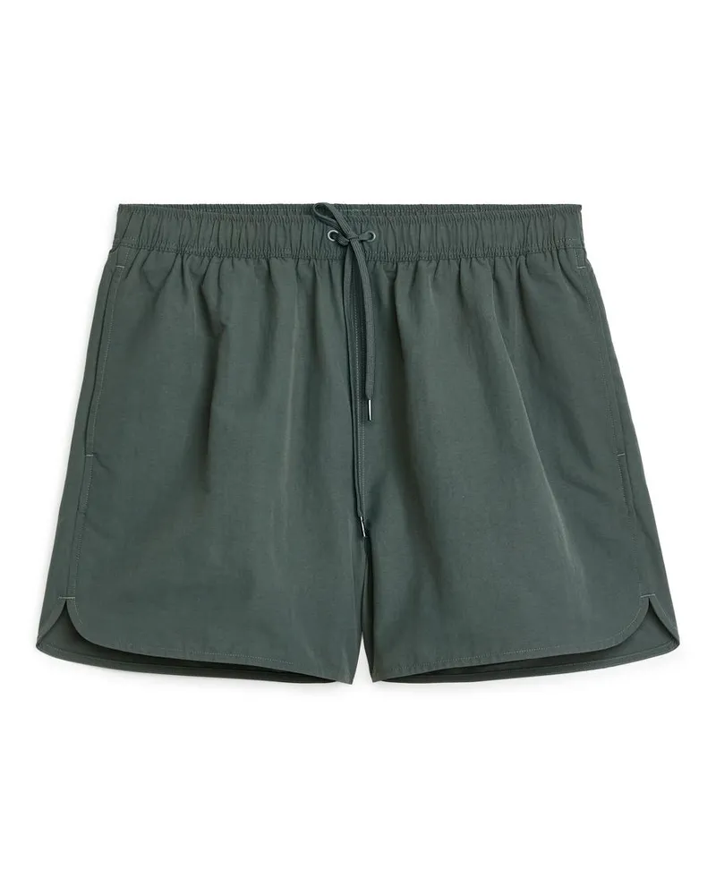 Arket Badeshorts - Grün Dunkelgrün