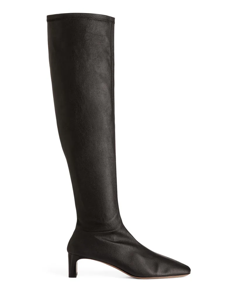 Arket Overknee-Stiefel - Braun Dunkelbraun