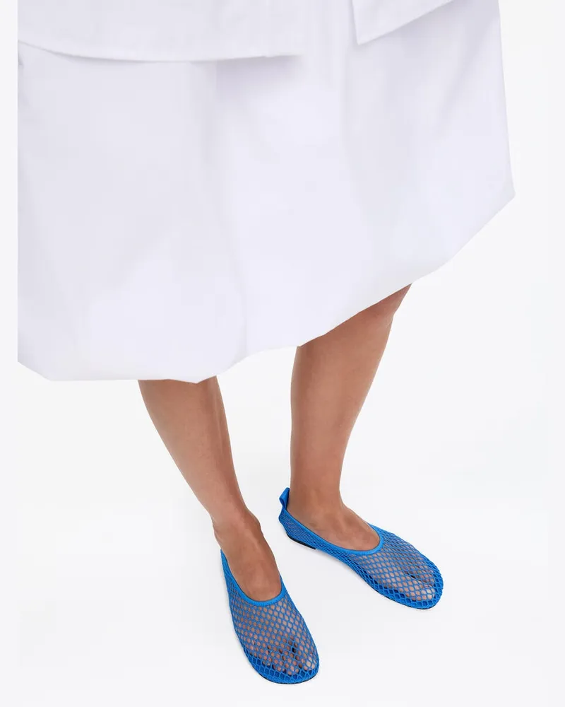 Arket Ballerina Aus Mesh -Blau Blau