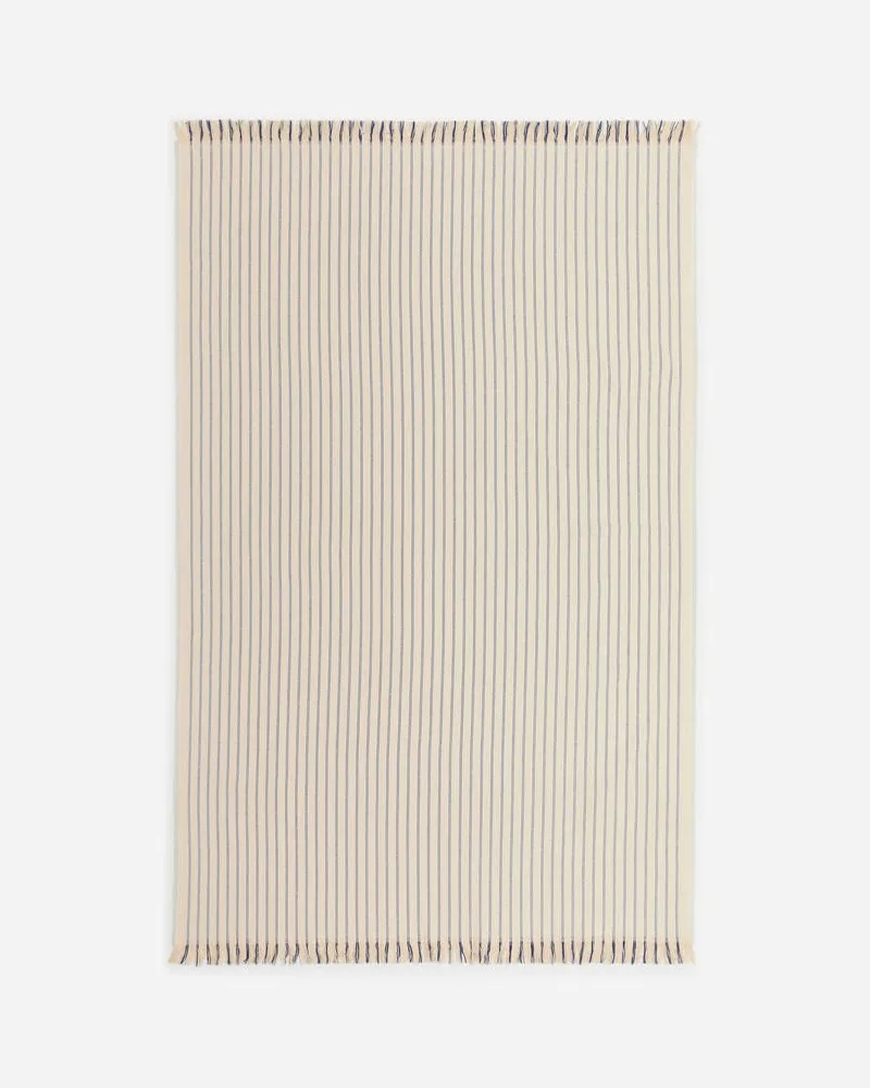 Arket Decke Aus Wolle Und Baumwolle -Beige Beige