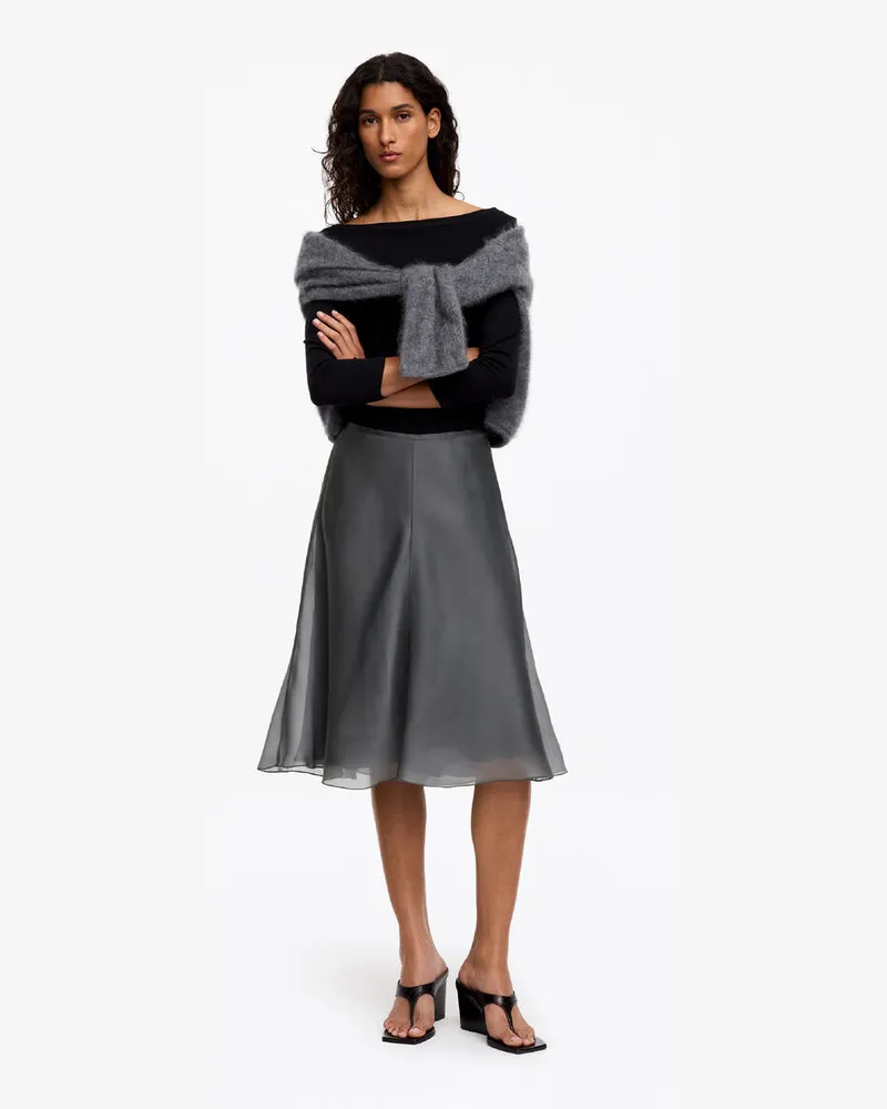 Arket Rock Aus Seidenorganza -Grau Grau