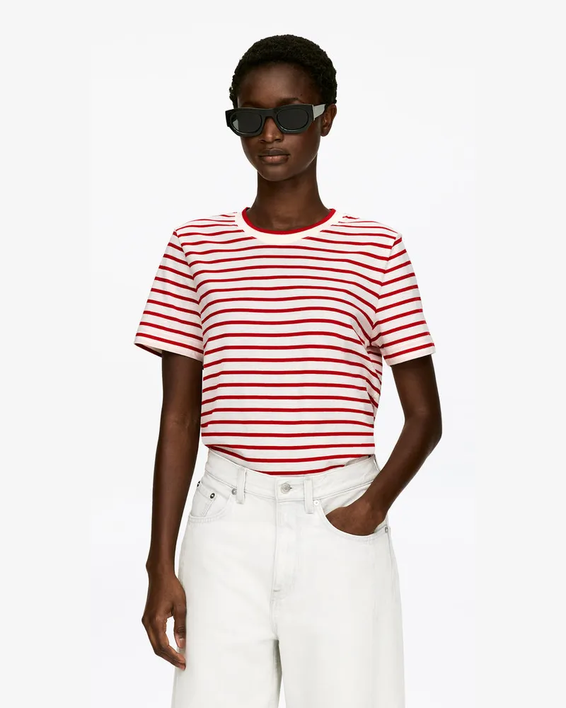Arket LILY Charakteristisches T-Shirt -Rot Rot