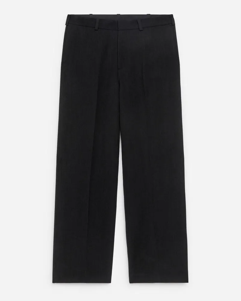 Arket Locker Geschnittene Hose Aus Wolle -Grau Grau