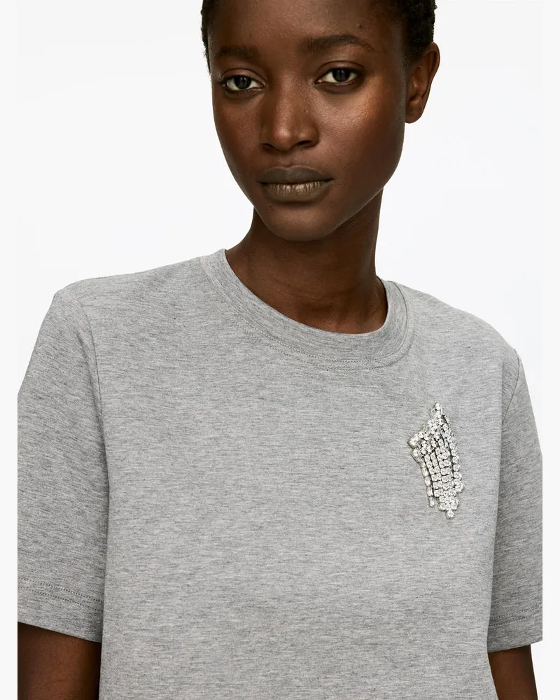 Arket Brosche Mit Strass -Silberfarben Silberfarben