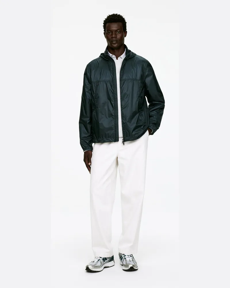Arket Windbreaker Aus Nylon -Blau Blau