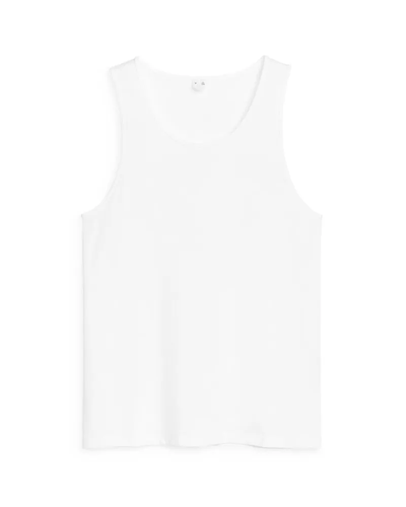 Arket Tanktop Aus Modalmischung - Weiß Weiß